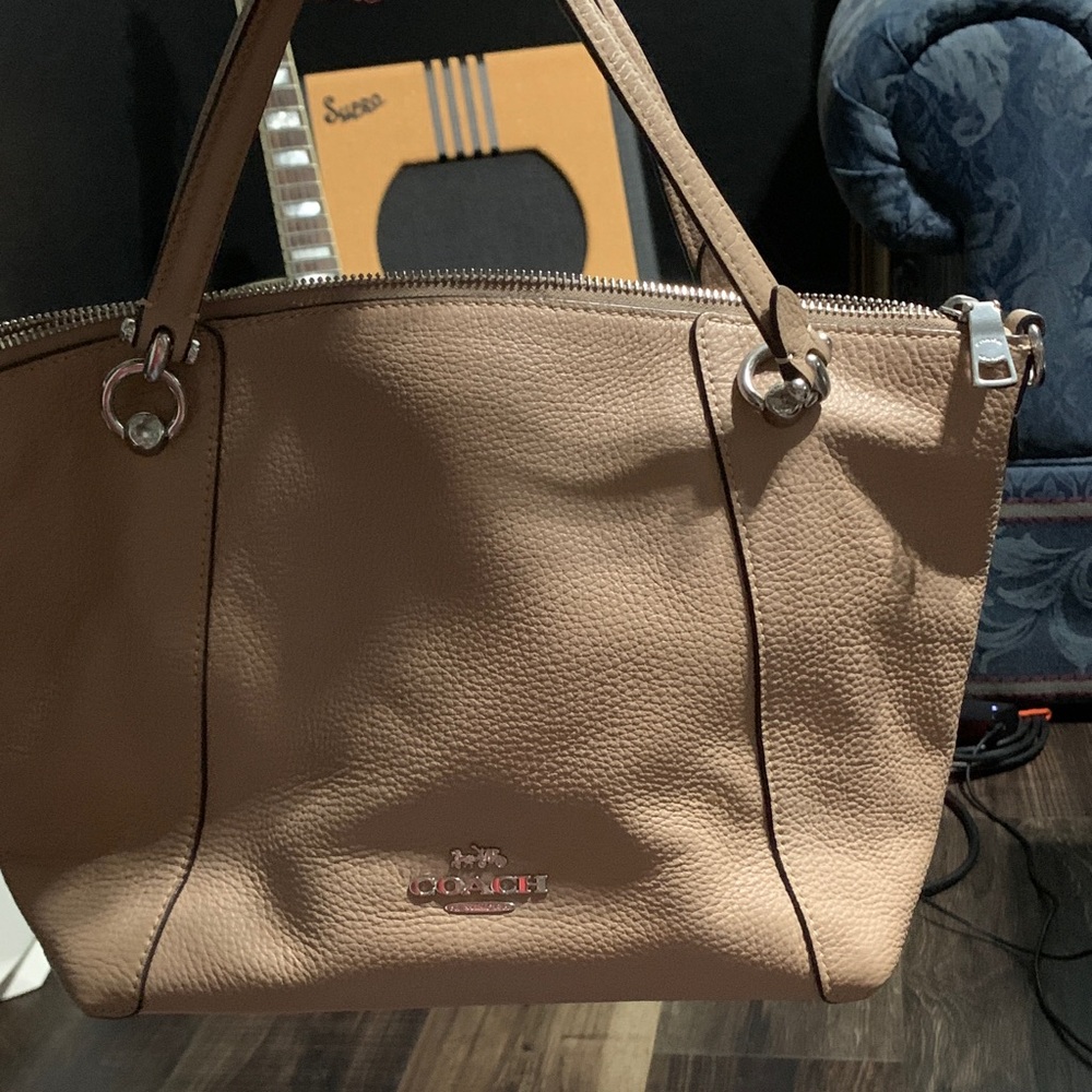 Coach Brown Leather Tote Bag